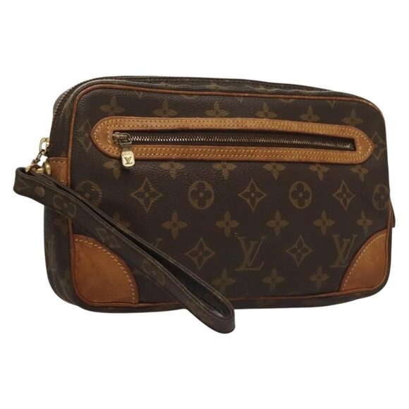 LOUIS VUITTON Monogram Marly Dragonne GM Clutch Bag M51825 LV Auth BA4417 - Picture 1 of 16